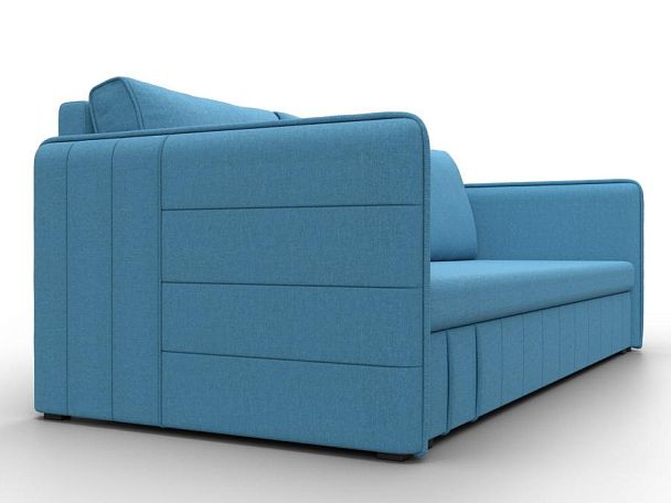 Диван прямой Слим Рогожка голубой - Вид 3