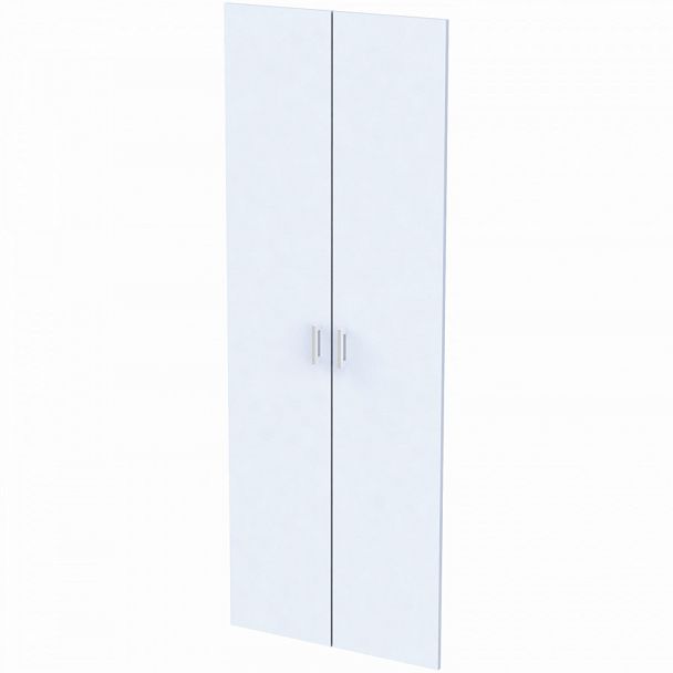 Дверь ЛДСП высокая "Арго", КОМПЛЕКТ 2 шт., 355х18х1910 мм, серый, А-606 - Вид 1