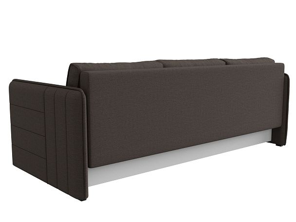 Диван прямой Слим Рогожка коричневый - Вид 5