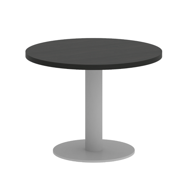 Home Office Стол журнальный круглый VR.SP-5-60.1G Суар тёмный/Серый металл 600*600*450 - Вид 1