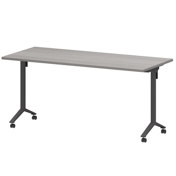 Стол мобильный складной МБ25-160.70 Лиственница/Антрацит 1600x700x750 Моби - Вид 1