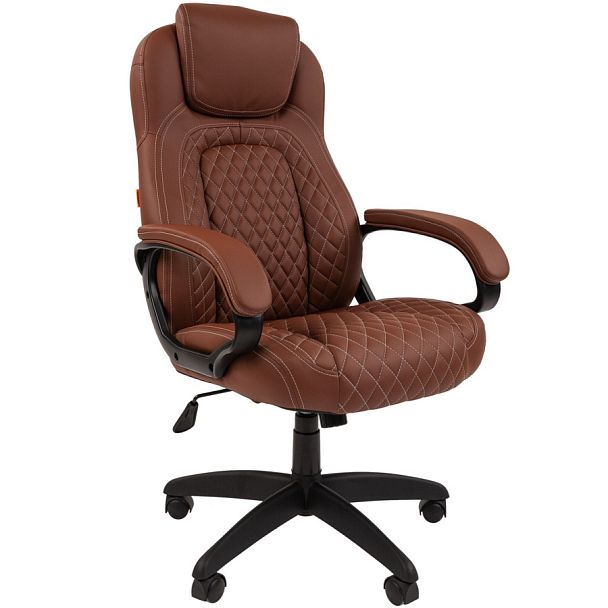 Кресло CHAIRMAN 432, экокожа, коричневый - Вид 1
