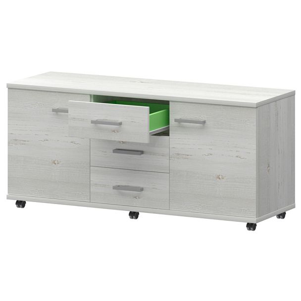 Греденция НТ-350 Сосна винтер 1350x445x670 Аргентум - Вид 1