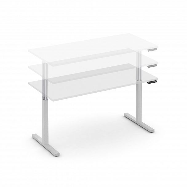 Стол электроподъемный "MOVE UP" MV.SE-4.7 Белый металл / Белый Бриллиант - Вид 4