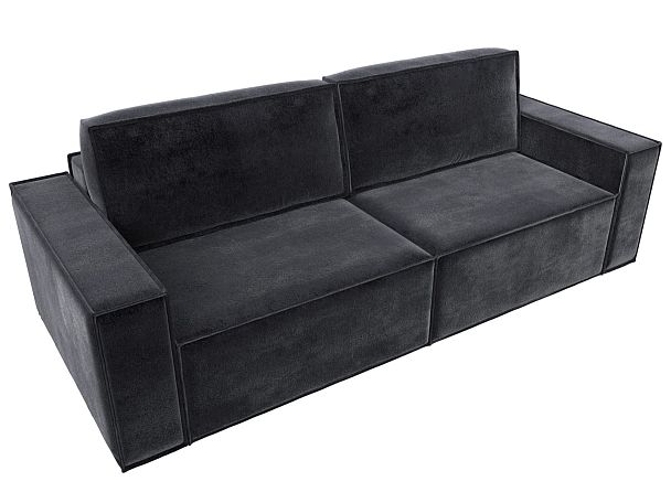 Диван прямой Куба Велюр серый - Вид 5