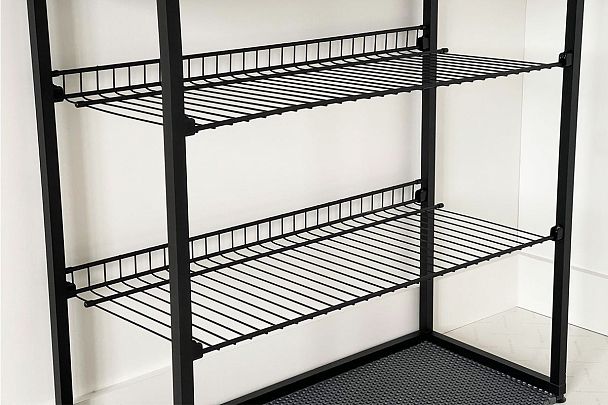 Обувница Краш LMN-13.2555 черный муар/дуб крафт золотой - Вид 16