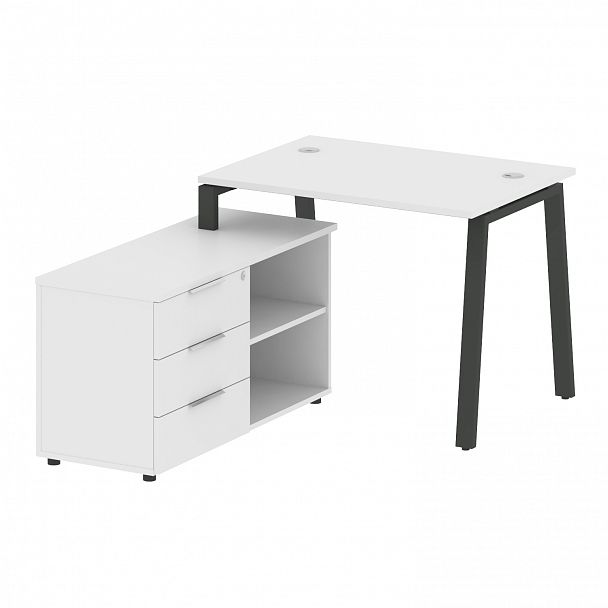Рабочая станция "Metal System" БА.РС-СТС-2.1 белый/антрацит - Вид 2