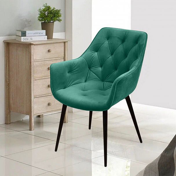 Стул Archi, бархат зелёный 19, опора конус - Вид 7