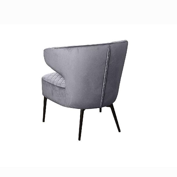 Кресло Richard ромб, бархат серый 27 - Вид 4