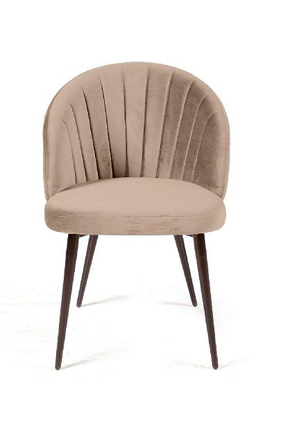 Стул Mont Blanc, бархат бежевый 5 / черный конус - Вид 3