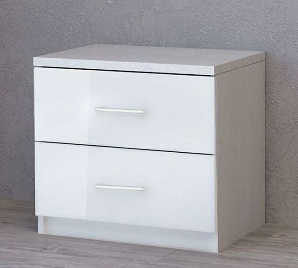 Тумба прикроватная В Белый ЛДСП - Вид 1