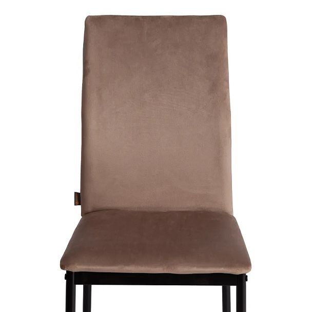 Стул Капри/Capri (мод.BC565-DC)/2 шт. в упаковке, металл, флок, Beige (бежевый) HLR8 / черный - Вид 6