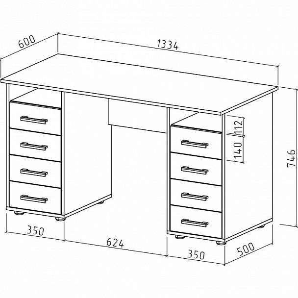Стол письменный Остин-6 - Вид 2