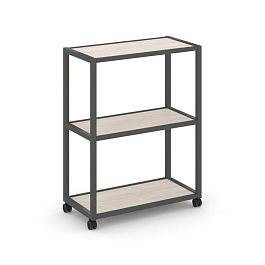 Shelf Mobile Стеллаж 3 уровня 1 секция VR.LT-STK-301.06 Денвер Светлый/Металл Антрацит 600*400*1046 - Фото предпросмотра
