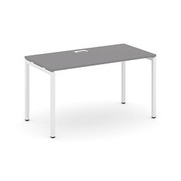 Стайл Проджект Стол письменный SN-4P.SP-003 Серый Пепел/Металл Белый 1380*600*750 - Фото предпросмотра