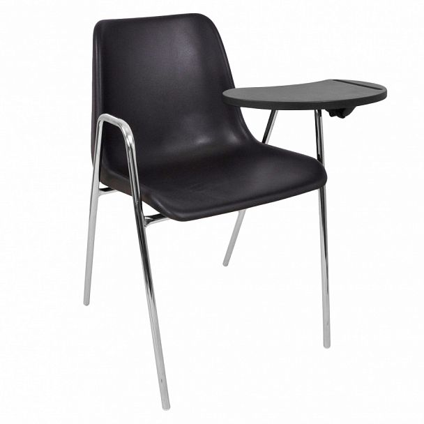 Стул Vicenza (4 ножки с подлокотниками + столик TLT), Каркас хром, красный - Вид 1