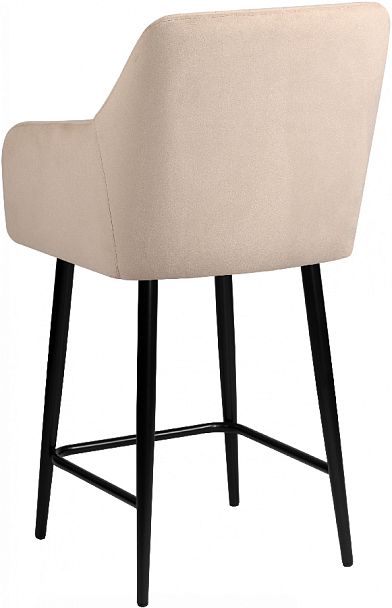 Комплект полубарных поворотных кресел Барли К, Confetti cream/черный, 4 шт. - Вид 6