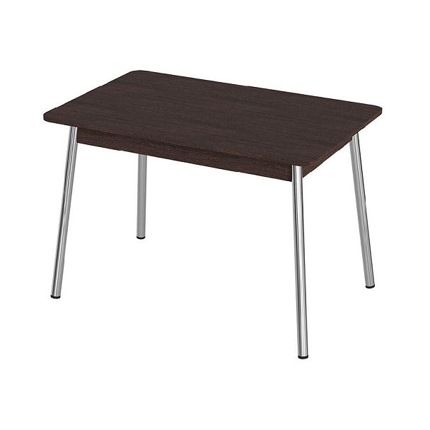 Стол Лион 1 ЛДСП (Подстолье косое хром(мет)) НЕ ВЫБИРАТЬ Венге - Вид 1
