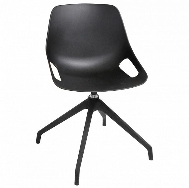 Стул "Q5 SW КРЕСЛО на базе SWISS с пластиковыми глайдерами, черный - Вид 1