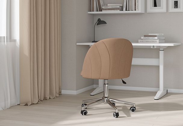 Кресло CHAIRMAN HOME 117, ткань велюр, бежевый - Вид 7