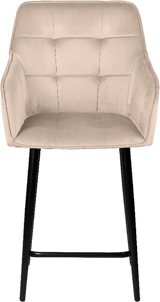 Комплект полубарных поворотных кресел Мони К, Confetti cream/черный, 4 шт. - Вид 3