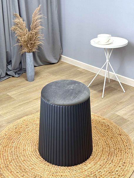 Пуф SHT-B23 темно серый/угольно серый - Вид 8