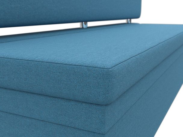 Диван кухонный прямой Стайл Рогожка голубой - Вид 4