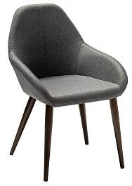 Кресло Kent тёмно-серый/т.орех - Фото предпросмотра