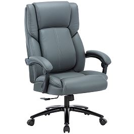 Кресло CHAIRMAN CH415, экокожа, серый - Фото предпросмотра