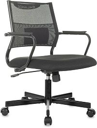 Кресло Бюрократ CH Balance-Low черный Elastic-102 TW-11 сетка/ткань низк.спин. крестов. металл черный - Фото предпросмотра