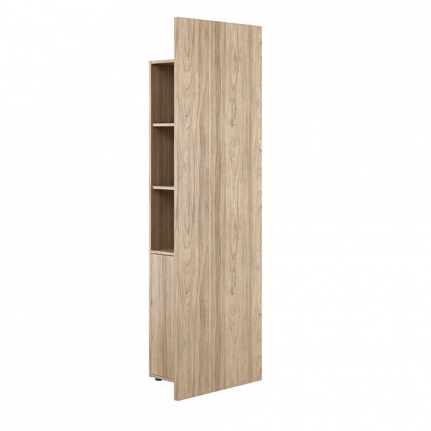 Шкаф-стеллаж с подсветкой Solid 49x70x216 вяз - Вид 1