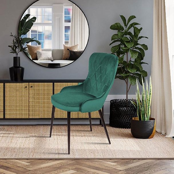 Стул Leonardo, бархат зеленый 19 - Вид 9