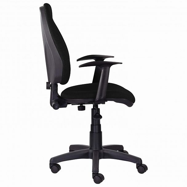 Кресло BRABIX "Comfort MG-321", регулируемая эргономичная спинка, ткань, черное, 532556 - Вид 3