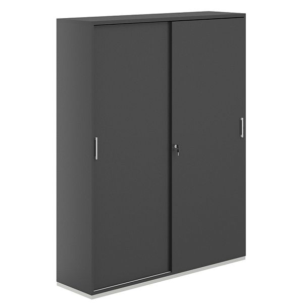 Шкаф-купе 5 ур. 1438х400х1833 / корпус:антрацит, топ/дно:антрацит, фасады:антрацит / Аллегро / Allegro - Вид 1