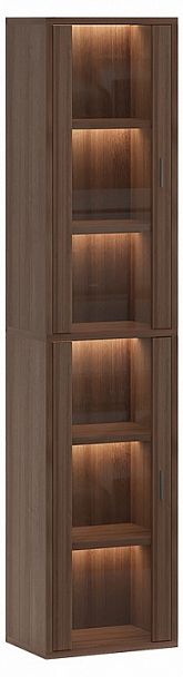 Шкаф-витрина Домино СУ(ш1в2)+2ФС Шамони - Вид 1