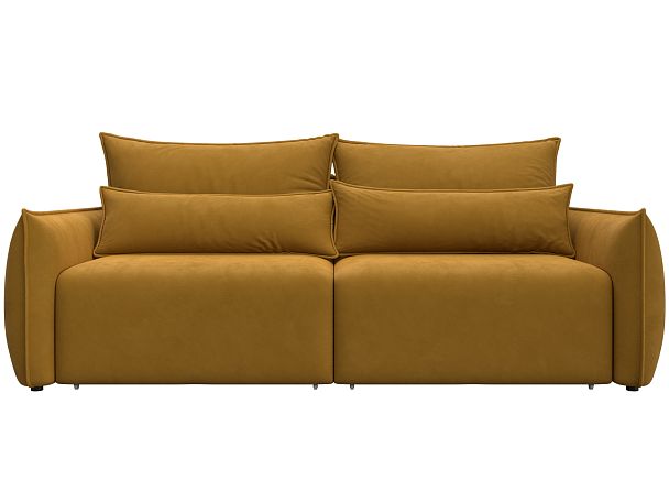 Диван прямой Лига-051 НПБ Велюр желтый - Вид 2