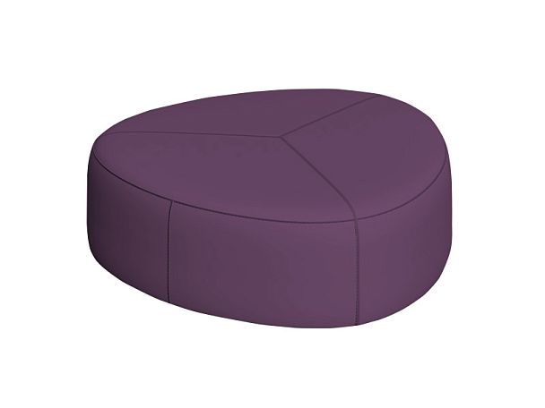 Пуф СОФТИ СФ-126 126х126х41,5h Velutto 25 (велюр) фиолетовый "Пуфы и банкетки"  ТК-002920003485 фиолетовый - Вид 1