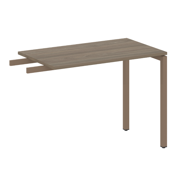 Metal System Quattro Приставной элемент на П-образном м/к 40БП.ПР-3 Вяз/Мокко металл 1000*600*750 - Вид 1