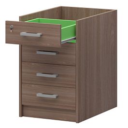 Каркас тумбы приставной АТ2-07 Темный шимо 434x594x728 Арго - Фото предпросмотра