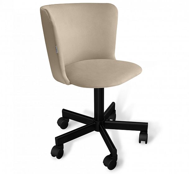 Стул подъемно-поворотный Sheffilton SHT-ST36/S120M ванильный сахар/черный - Вид 1