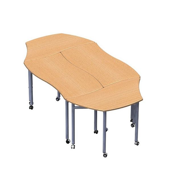Стол ученический трансформер "Трапеция-Волна" н/рег (1 гр.) - Вид 2