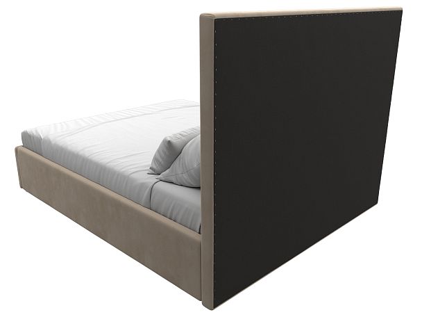 Интерьерная кровать Афродита 160 (полностью велюр бежевый) - Вид 5