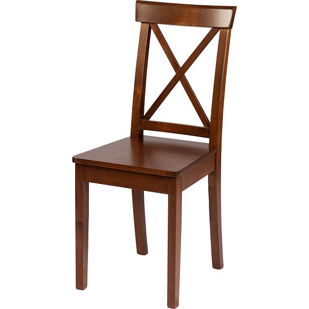 Комплект деревянных стульев с жестким сиденьем Бергольф Темный орех, 4 шт. - Вид 1