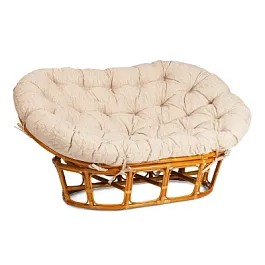 Диван Мамасан/Mamasan (23/02 W) /с подушкой и ремешками/Honey (мед) - Фото предпросмотра