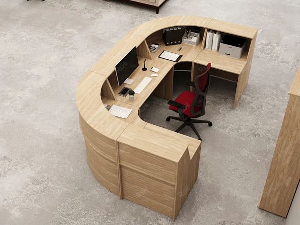 ЛАЙТ / LIGHT RLG066-14x8 Блок ресепшн 140x80x125 Дуб Сонома - Вид 7