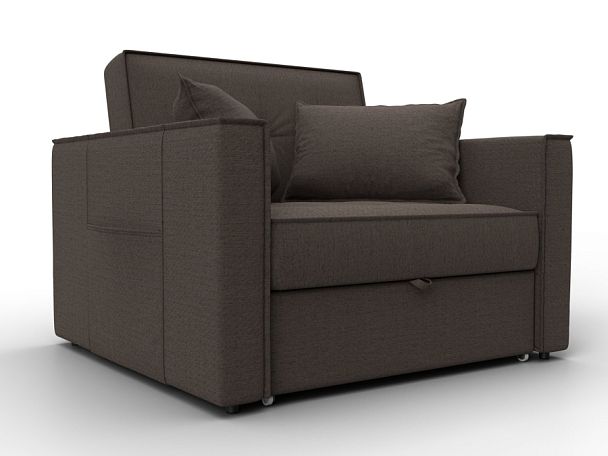 Кресло-кровать Лига-104 (80) Рогожка коричневый - Вид 1