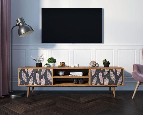 Комод Berber с нишей низкий под TV принт 40 арт BB49/Print_40 - Вид 4