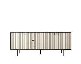 Комод с тремя дверками и тремя ящиками Emerson арт EM07/milky/L - Фото предпросмотра