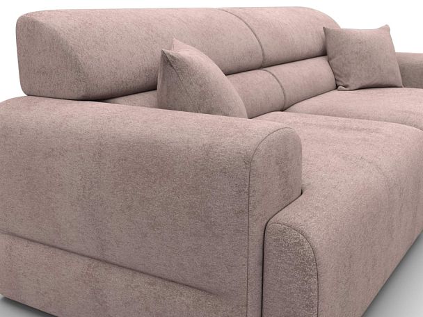 Диван прямой Лига-109 НПБ Велюр бежевый - Вид 4