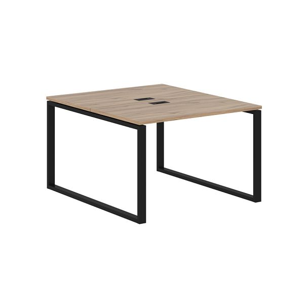 Стол 2-х местный EQWST 1113 Дуб Денвер светлый/Черный 1160х1346х750 EDIS - Вид 1